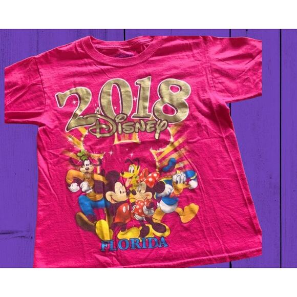 Disney World Florida Shirt 2018 Graphic Printed Mickey Minnie Mouse Donald Goofy - Picture 1 of 6